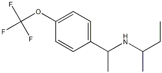 butan-2-yl({1-[4-(trifluoromethoxy)phenyl]ethyl})amine,,结构式