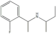 butan-2-yl[1-(2-fluorophenyl)ethyl]amine,,结构式