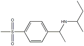 butan-2-yl[1-(4-methanesulfonylphenyl)ethyl]amine Structure