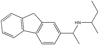 butan-2-yl[1-(9H-fluoren-2-yl)ethyl]amine 化学構造式
