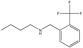 butyl({[2-(trifluoromethyl)phenyl]methyl})amine,,结构式