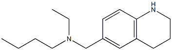 butyl(ethyl)(1,2,3,4-tetrahydroquinolin-6-ylmethyl)amine,,结构式