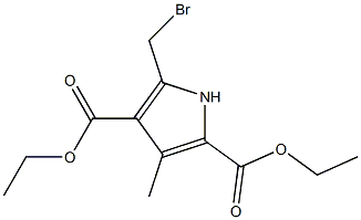 diethyl 5-(bromomethyl)-3-methyl-1H-pyrrole-2,4-dicarboxylate,,结构式
