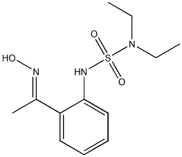 diethyl({2-[1-(hydroxyimino)ethyl]phenyl}sulfamoyl)amine Structure