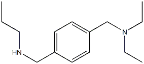 diethyl({4-[(propylamino)methyl]phenyl}methyl)amine Structure