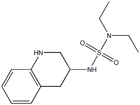 diethyl(1,2,3,4-tetrahydroquinolin-3-ylsulfamoyl)amine,,结构式