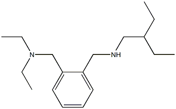 diethyl[(2-{[(2-ethylbutyl)amino]methyl}phenyl)methyl]amine Structure