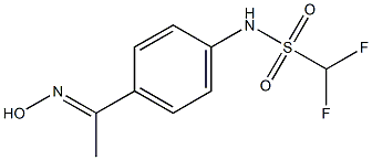 difluoro-N-{4-[1-(hydroxyimino)ethyl]phenyl}methanesulfonamide 结构式