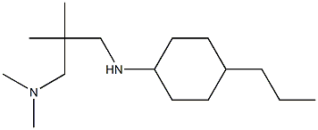 dimethyl(2-methyl-2-{[(4-propylcyclohexyl)amino]methyl}propyl)amine|