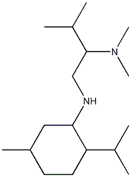 dimethyl(3-methyl-1-{[5-methyl-2-(propan-2-yl)cyclohexyl]amino}butan-2-yl)amine|