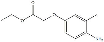 ethyl (4-amino-3-methylphenoxy)acetate 结构式