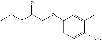 ethyl (4-amino-3-methylphenoxy)acetate Struktur