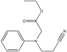 ethyl [(2-cyanoethyl)(phenyl)amino]acetate Structure