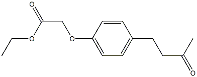 ethyl [4-(3-oxobutyl)phenoxy]acetate 结构式
