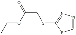 ethyl 2-(1,3,4-thiadiazol-2-ylsulfanyl)acetate Struktur