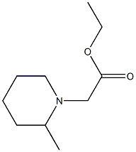 ethyl 2-(2-methylpiperidin-1-yl)acetate Structure