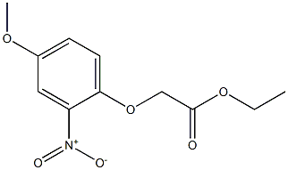 ethyl 2-(4-methoxy-2-nitrophenoxy)acetate 化学構造式