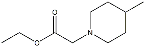 ethyl 2-(4-methylpiperidin-1-yl)acetate 结构式