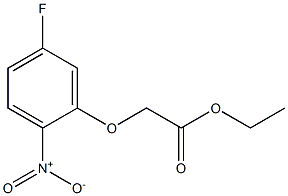 ethyl 2-(5-fluoro-2-nitrophenoxy)acetate 结构式