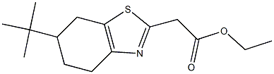 ethyl 2-(6-tert-butyl-4,5,6,7-tetrahydro-1,3-benzothiazol-2-yl)acetate Structure