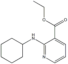 ethyl 2-(cyclohexylamino)pyridine-3-carboxylate 结构式