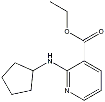 ethyl 2-(cyclopentylamino)pyridine-3-carboxylate Structure