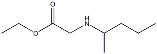 ethyl 2-(pentan-2-ylamino)acetate,,结构式