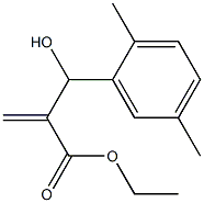 ethyl 2-[(2,5-dimethylphenyl)(hydroxy)methyl]prop-2-enoate Struktur