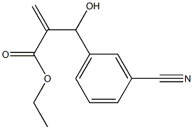 ethyl 2-[(3-cyanophenyl)(hydroxy)methyl]prop-2-enoate Structure