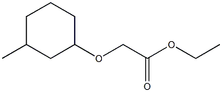 ethyl 2-[(3-methylcyclohexyl)oxy]acetate Structure