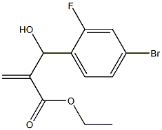 ethyl 2-[(4-bromo-2-fluorophenyl)(hydroxy)methyl]prop-2-enoate Structure