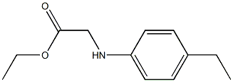 ethyl 2-[(4-ethylphenyl)amino]acetate Structure