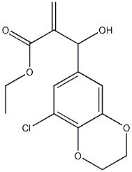  ethyl 2-[(8-chloro-2,3-dihydro-1,4-benzodioxin-6-yl)(hydroxy)methyl]prop-2-enoate