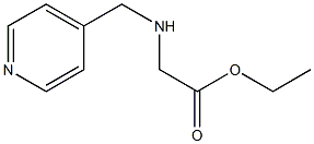 ethyl 2-[(pyridin-4-ylmethyl)amino]acetate Structure