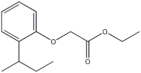 ethyl 2-[2-(butan-2-yl)phenoxy]acetate Struktur