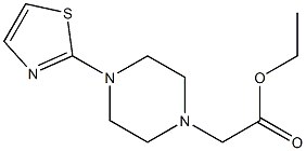 ethyl 2-[4-(1,3-thiazol-2-yl)piperazin-1-yl]acetate Struktur