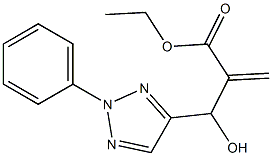ethyl 2-[hydroxy(2-phenyl-2H-1,2,3-triazol-4-yl)methyl]prop-2-enoate 化学構造式