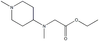 ethyl 2-[methyl(1-methylpiperidin-4-yl)amino]acetate 结构式