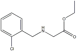 ethyl 2-{[(2-chlorophenyl)methyl]amino}acetate Structure