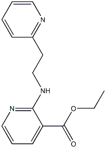 ethyl 2-{[2-(pyridin-2-yl)ethyl]amino}pyridine-3-carboxylate Struktur