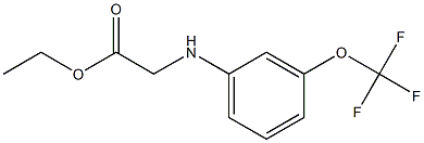 ethyl 2-{[3-(trifluoromethoxy)phenyl]amino}acetate 结构式