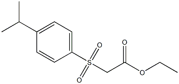 ethyl 2-{[4-(propan-2-yl)benzene]sulfonyl}acetate Structure