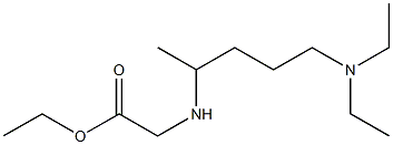 ethyl 2-{[5-(diethylamino)pentan-2-yl]amino}acetate 化学構造式