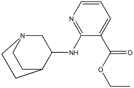 ethyl 2-{1-azabicyclo[2.2.2]octan-3-ylamino}pyridine-3-carboxylate Structure