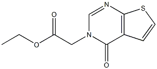 ethyl 2-{4-oxo-3H,4H-thieno[2,3-d]pyrimidin-3-yl}acetate 结构式