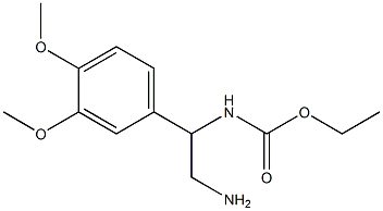 ethyl 2-amino-1-(3,4-dimethoxyphenyl)ethylcarbamate Structure