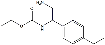 ethyl 2-amino-1-(4-ethylphenyl)ethylcarbamate Structure