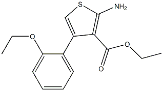 ethyl 2-amino-4-(2-ethoxyphenyl)thiophene-3-carboxylate 化学構造式