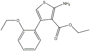 ethyl 2-amino-4-(2-ethoxyphenyl)thiophene-3-carboxylate Struktur