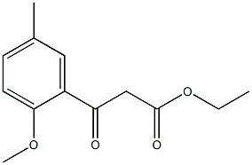 ethyl 3-(2-methoxy-5-methylphenyl)-3-oxopropanoate Structure